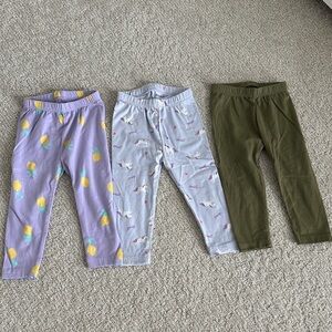 Lot of 3 Leggings 18-24 months